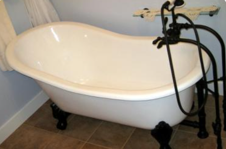 vintage bathtub